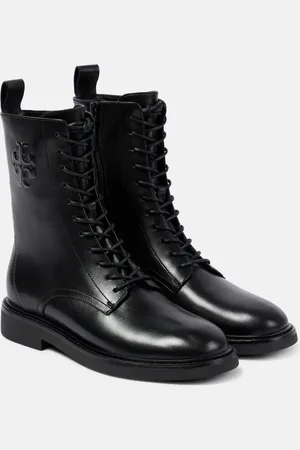 Tory Burch Leather combat boots