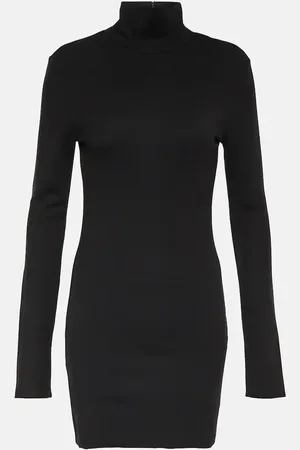 Ami Turtleneck jersey sweater dress