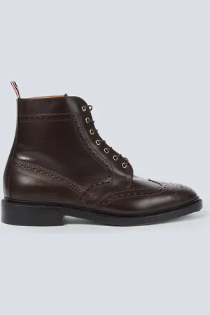 Thom Browne Leather lace-up brogue boots