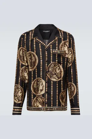 Dolce & Gabbana Printed silk twill shirt