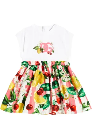Dolce & Gabbana Baby cotton shirt dress and bloomers set