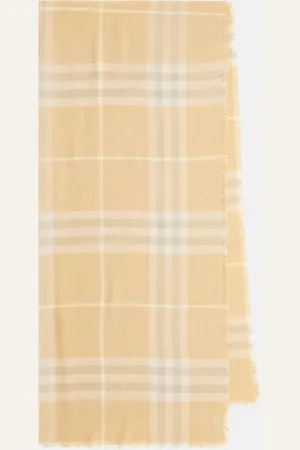 Burberry Check wool scarf