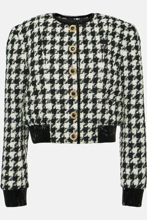 Balmain Houndstooth tweed jacket