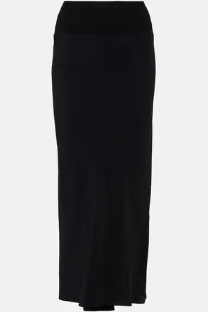 Rick Owens Jersey midi skirt