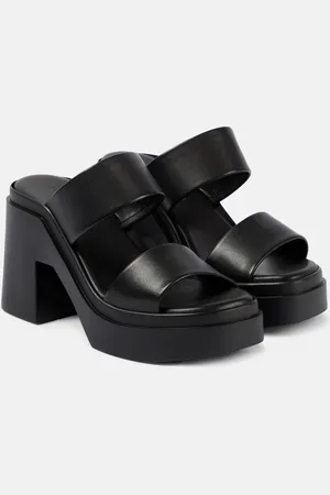 Robert Clergerie Next leather platform mules