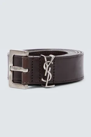 Saint Laurent Cassandre leather belt