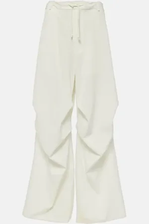 Maison Margiela High-rise twill wide-leg pants