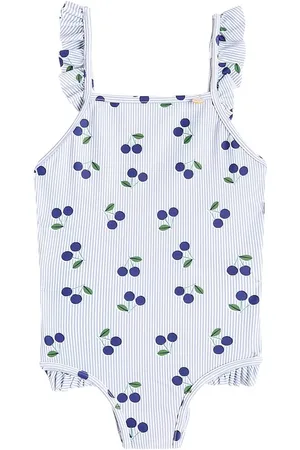 BONPOINT Baby Cecilia ruffled printed swimsuit