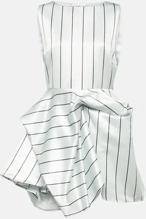 J.W.Anderson Draped striped minidress