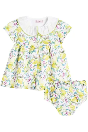 La Coqueta Baby Patricia cotton dress and bloomers set