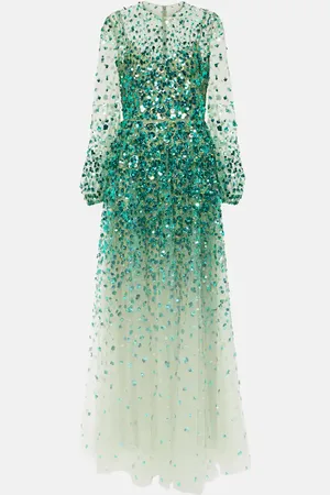 VALENTINO Embellished tulle gown