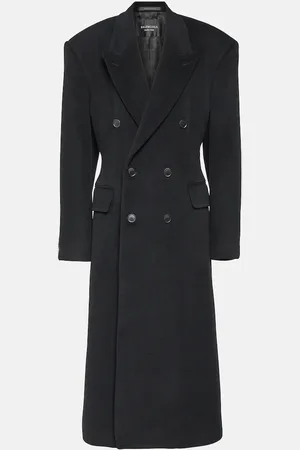 Balenciaga Cinched cashmere and wool coat