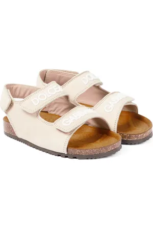 Dolce & Gabbana Logo leather sandals