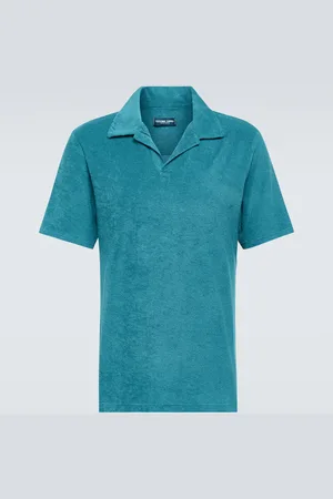 Frescobol Carioca Faustino cotton-blend terry polo shirt