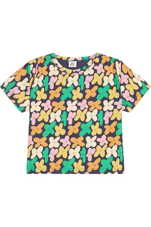 Jelly Mallow Flower Field cotton-blend T-shirt