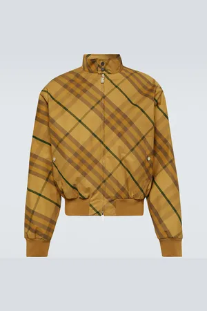 Burberry Check cotton twill bomber jacket