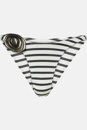 SAME Rose 90s striped bikini bottoms