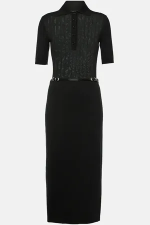 Givenchy Voyou belted wool shirt dress