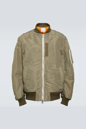 SACAI Embroidered twill bomber jacket