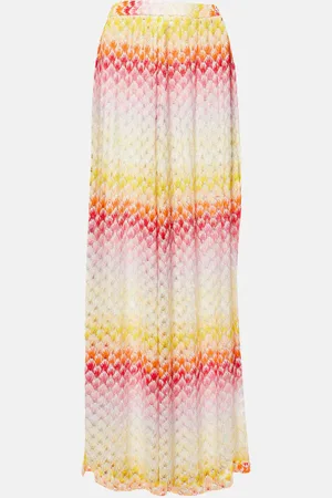 Missoni Printed pointelle palazzo pants