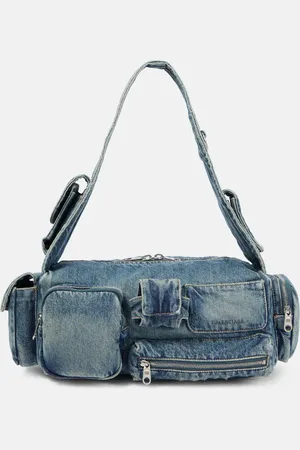 Balenciaga Superbusy Small denim crossbody bag