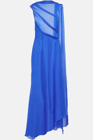 Givenchy Draped asymmetric silk satin gown