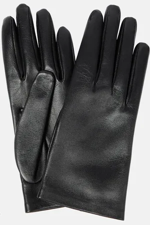 The Row Lorella leather gloves