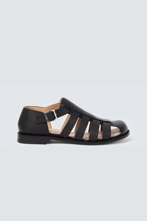 Loewe Campo leather fisherman sandals