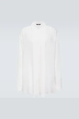 Dolce & Gabbana Oversized silk crÃªpe de chine shirt