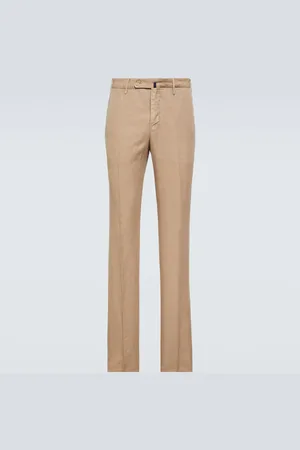 Incotex Linen and cotton slim pants