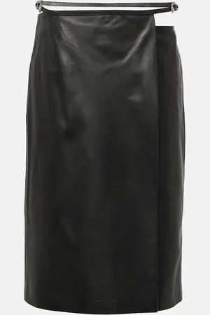 Givenchy Voyou leather wrap skirt
