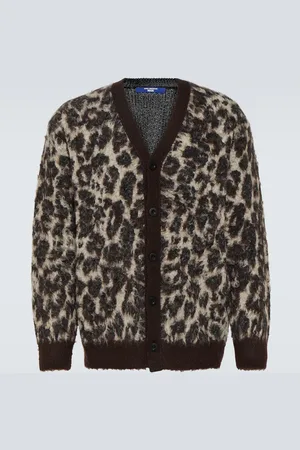 JUNYA WATANABE Leopard-print jacquard cardigan