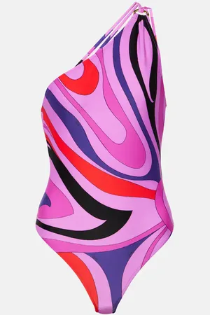 Puccini Marmo one-shoulder swimsuit