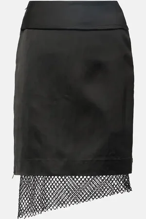 JACQUES WEI Satin midi skirt