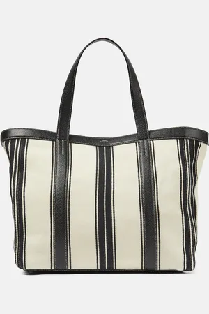Totême Striped jacquard canvas tote bag