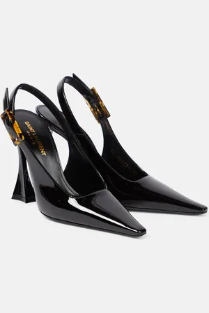 Saint Laurent Dune 110 patent leather slingback pumps