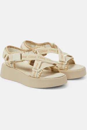 Chloé ChloÃ© Mila logo platform sandals