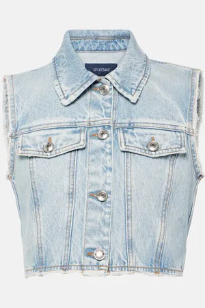 Sportmax Cropped denim vest