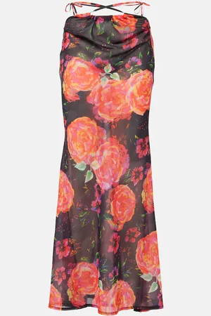 Bananhot Floral chiffon beach cover-up