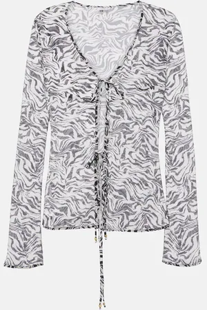 Bananhot Vanessa zebra-print beach cover-up