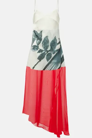 JACQUES WEI Printed midi dress