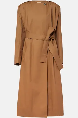 Khaite Minnler cotton-blend twill trench coat