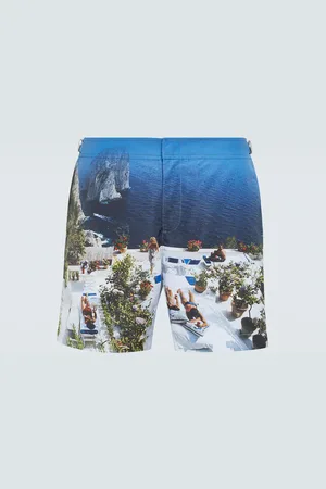 Orlebar Brown Bulldog printed swim trunks