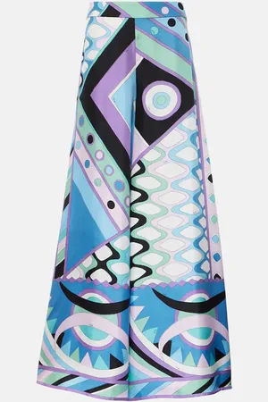 Puccini Vivara silk twill palazzo pants