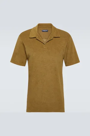 Frescobol Carioca Cotton-blend terry polo shirt