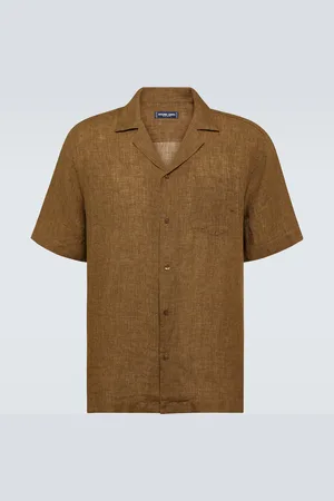 Frescobol Carioca Angelo linen bowling shirt