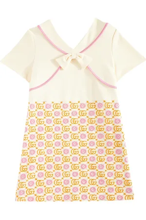 Gucci GG canvas bow-detail dress