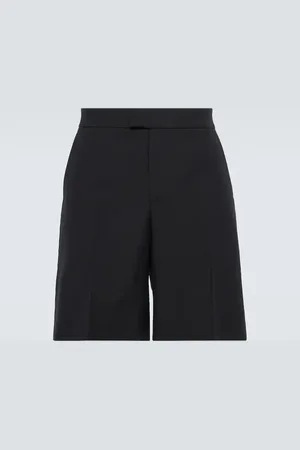 Alexander McQueen Cotton, wool, and mohair shorts