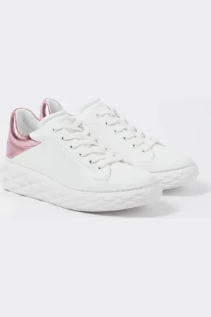 Jimmy Choo Diamond Maxi/F II leather sneakers