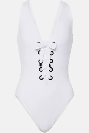 Karla Colletto Lucy lace-up swimsuit